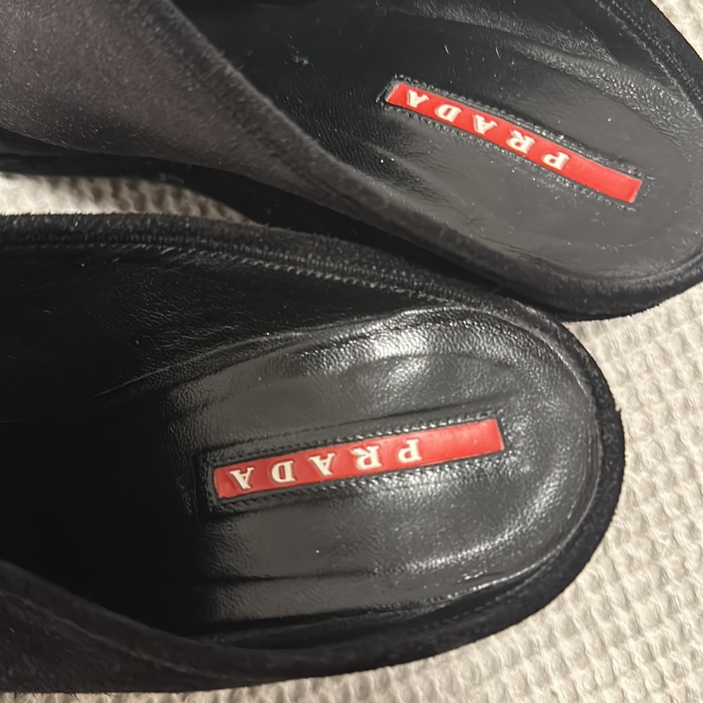 PRADA Suede Mules Heels 36 - Picture 4 of 4